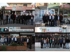 BAŞKAN ÇETİN’DEN HEMŞERİ DERNEKLERİNE ZİYARET