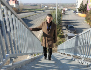 YAYA ÜST GEÇİDİ KULLANIMA AÇILDI