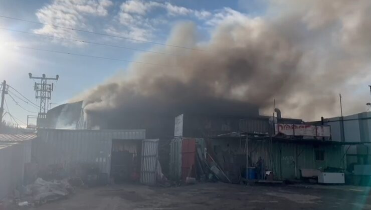 TIR PARKI’NDA YANGIN ÇIKTI: 1 YARALI