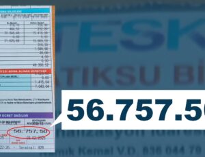 ÇERKEZKÖY’DE BİR EVE 57 BİN LİRA SU FATURASI GELDİ