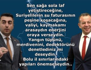 AVŞAR’DAN TANJU ÖZCAN’A: “BOŞ KONUŞUYOR, SORUMLULUĞUM YOK DİYORSUN”