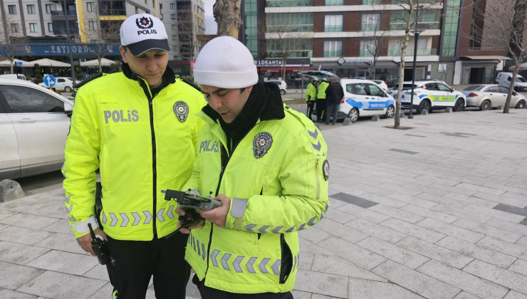 YAYALARA YOL VERMEYEN SÜRÜCÜLER, DRONE’LA TESPİT EDİLDİ