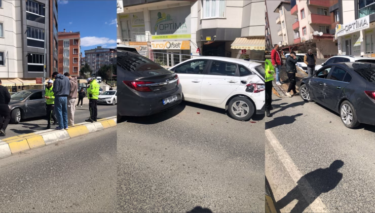 PARK HALİNDEKİ ÜÇ ARACA ÇARPTI