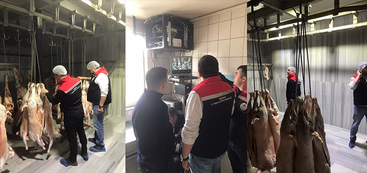 MEZBAHALARA DENETİM YAPILDI