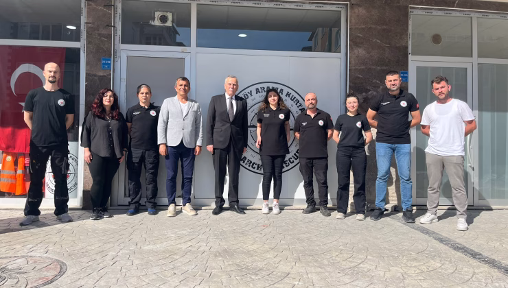 KAYMAKAM GÜNLÜ’DEN ÇERKEZKÖY ARAMA KURTARMA DERNEĞİ’NE ZİYARET