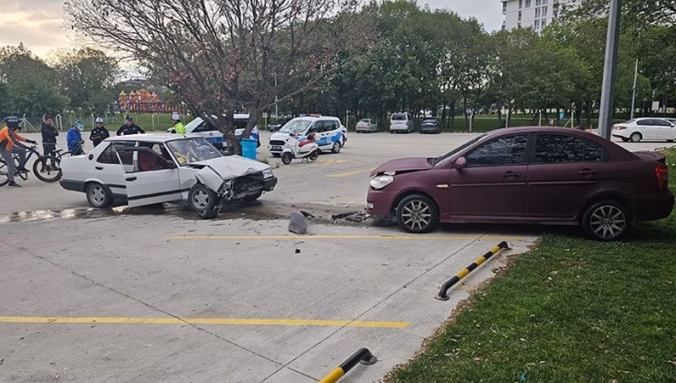 DRİFT YAPAN SÜRÜCÜ KAZA YAPTI
