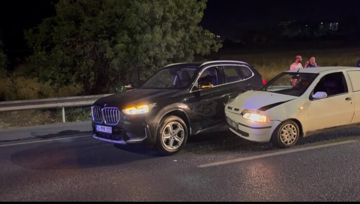 İKİ ARACIN ÇARPIŞTIĞI KAZADA 1 KİŞİ YARALANDI