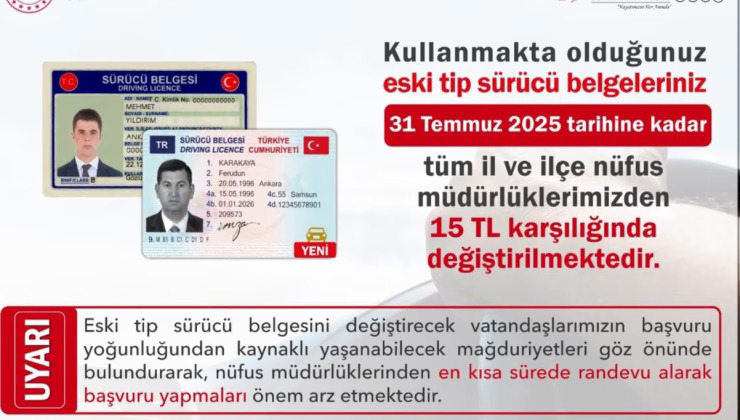 BİN 800 KİŞİ EHLİYETİNİ YENİLEMEDİ