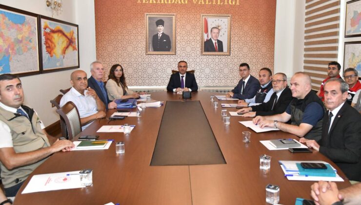 TEKİRDAĞ’DA SU KRİZİ İÇİN TOPLANTI YAPILDI