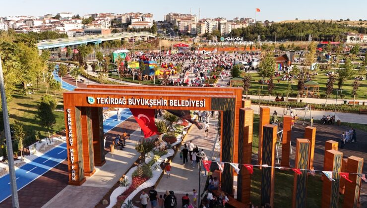 ÇERKEZKÖY KENT PARK VE KENT LOKANTASI HİZMETE AÇILDI