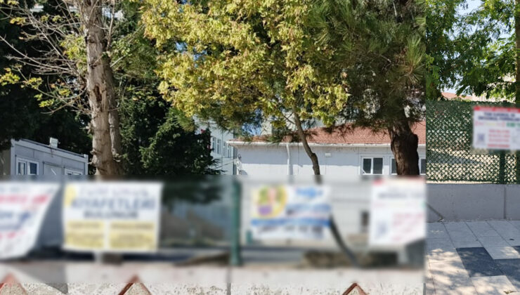 OKUL BAHÇELERİ REKLAM PANOSUNA DÖNDÜ