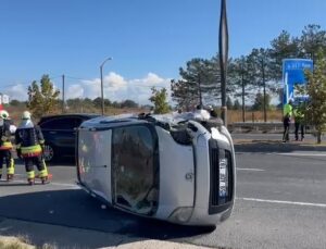 ÇERKEZKÖY KAPAKLI YOLU’NDA KAZA: 2 YARALI