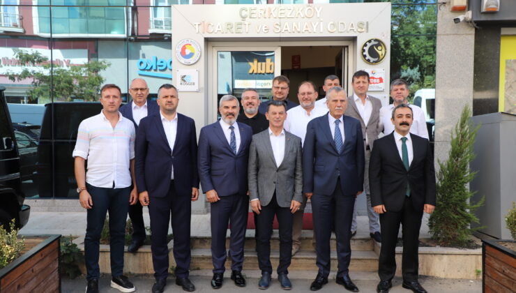 BÖLGE PROTOKOLÜ ÇERKEZKÖY TSO’DA BİR ARAYA GELDİ