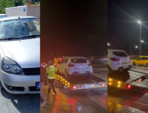 ÇERKEZKÖY’DE TAKSİCİLER KORSAN TAKSİCİYİ TUZAĞA DÜŞÜRDÜ