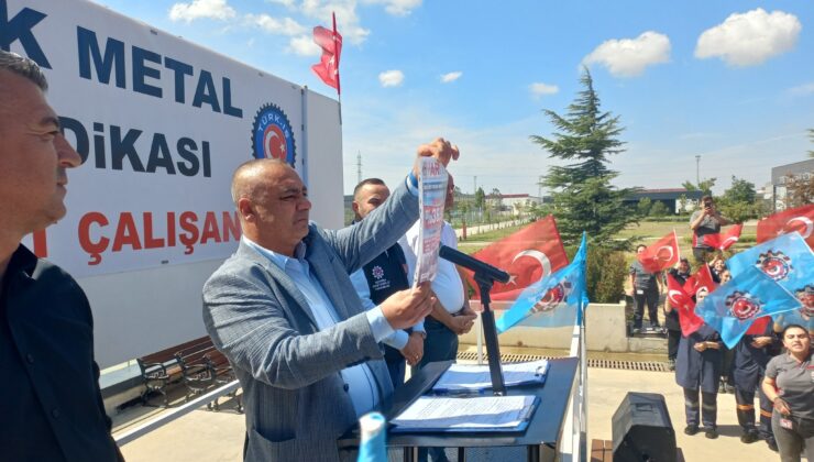 TÜRK METAL, SÖZLEŞME TASLAĞINI ÜYELERİYLE PAYLAŞTI