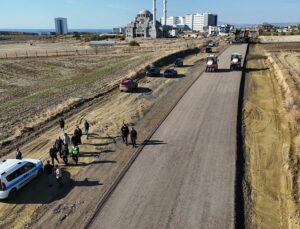 YURT VE HASTANE BÖLGESİNDEKİ YOL ÇALIŞMALARINDA SONA YAKLAŞILDI