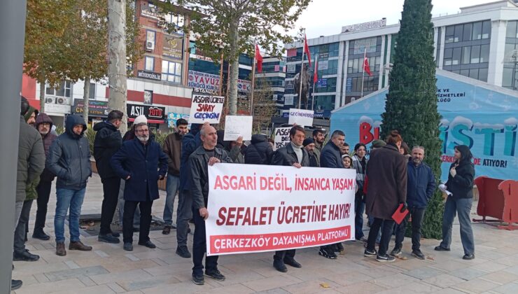TİP ÇERKEZKÖY’DEN AÇIKLANAN ASGARİ ÜCRETE TEPKİ