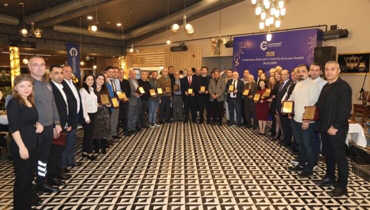 ÇOSB KIDEM ÖDÜL TÖRENİ GERÇEKLEŞTİRİLDİ