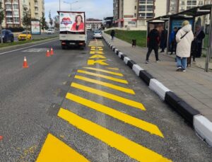 TEKİRDAĞ BÜYÜKŞEHİR BELEDİYESİ, TRAFİK GÜVENLİĞİ İÇİN ÇALIŞIYOR