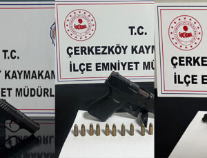 ÇERKEZKÖY’DE RUHSATSIZ SİLAH OPERASYONU