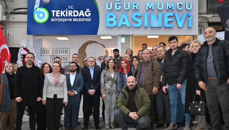 UĞUR MUMCU BASINEVİ AÇILDI