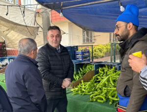 ERKAN ZÜMBÜL KAPAKLI’DA PAZARCI ESNAFIYLA BULUŞTU