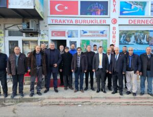 YILMAZ ARAT, TRAKYA BURUKİLER DERNEĞİ ÜYELERİYLE KAHVALTIDA BULUŞTU