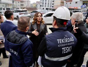 YÜCEER’DEN ÇERKEZKÖY’DE ÇUKURLARIN KAPATILMASI TALİMATI
