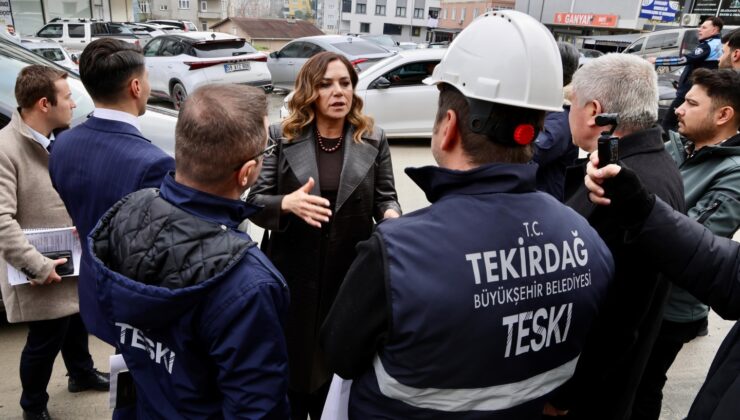 YÜCEER’DEN ÇERKEZKÖY’DE ÇUKURLARIN KAPATILMASI TALİMATI