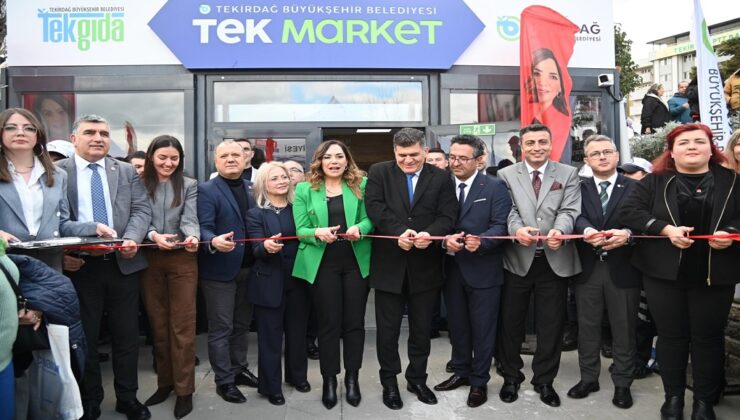 TEKİRDAĞ’DA TEK MARKET’İN İLK ŞUBESİ AÇILDI