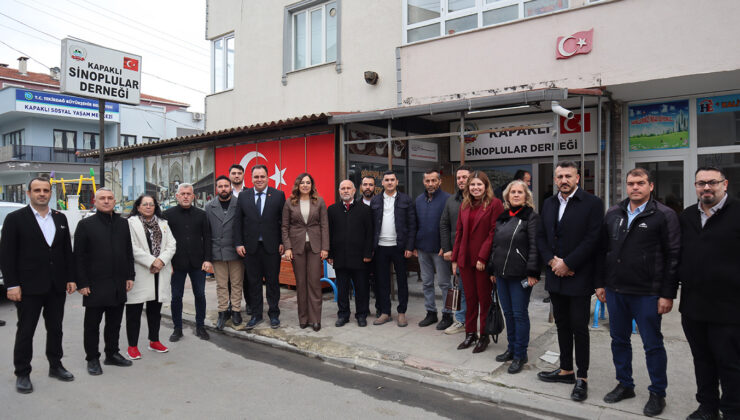 YÜCEER’DEN SİNOPLULAR DERNEĞİ’NE HAYIRLI OLSUN ZİYARETİ