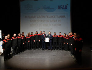 AKREDİTASYON ARMALARI TAKDİM EDİLDİ