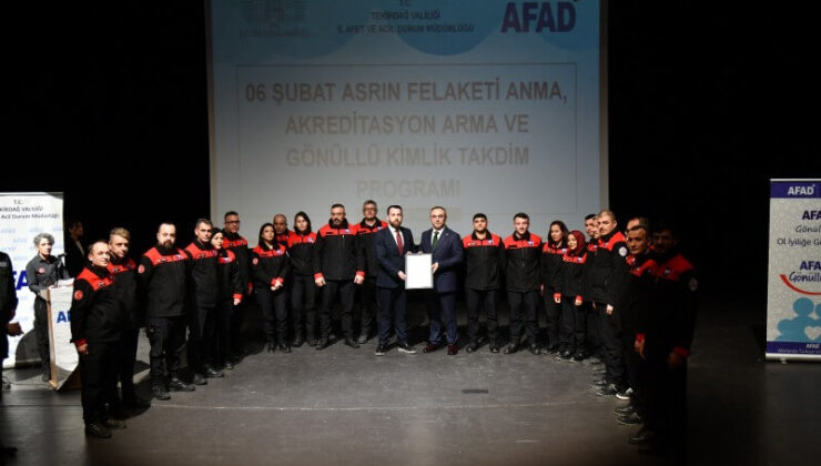AKREDİTASYON ARMALARI TAKDİM EDİLDİ