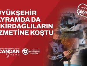 BÜYÜKŞEHİR BAYRAMDA DA ÇALIŞTI