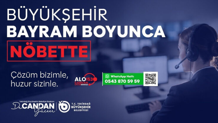 BÜYÜKŞEHİR BAYRAM BOYUNCA NÖBETTE