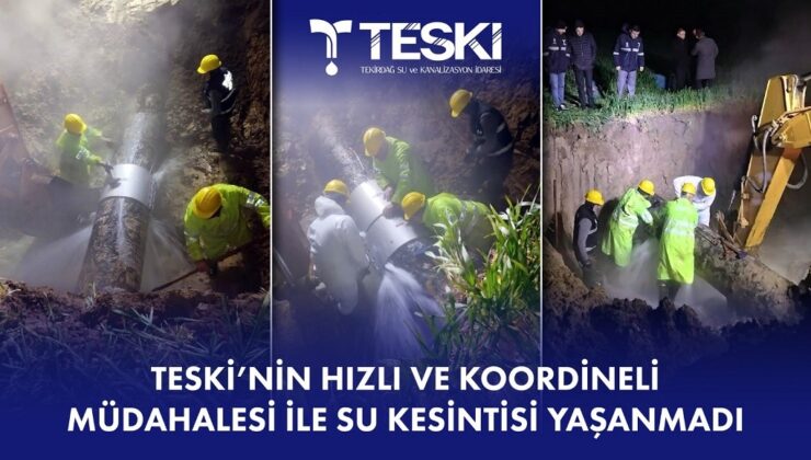 TESKİ, SUYU KESMEDEN SORUNU ÇÖZDÜ