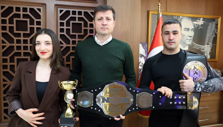 ŞAMPİYON SPORCULARDAN AKAY’A ZİYARET