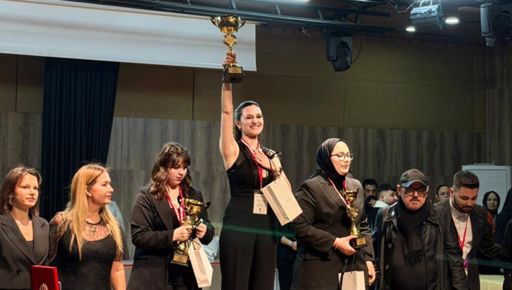 200 KUAFÖR ARASINDAN BİRİNCİ OLDU