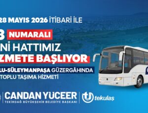 BÜYÜKŞEHİR, ÇORLU-SÜLEYMANPAŞA HATTINI DEVREYE ALDI
