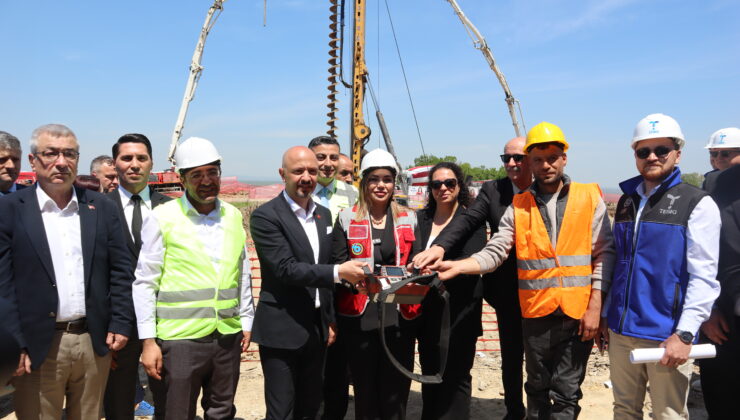 ÇERKEZKÖY’DE İÇME SUYU DEPOSU’NUN TEMELİ ATILDI