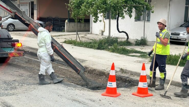 TESKİ VE BÜYÜKŞEHİR’DEN ÇERKEZKÖY’DE YOL SEFERBERLİĞİ