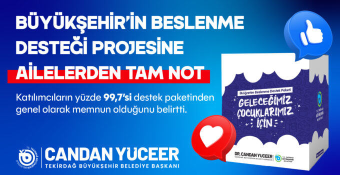 BÜYÜKŞEHİR’İN BESLENME DESTEĞİ PROJESİNE AİLELERDEN TAM NOT