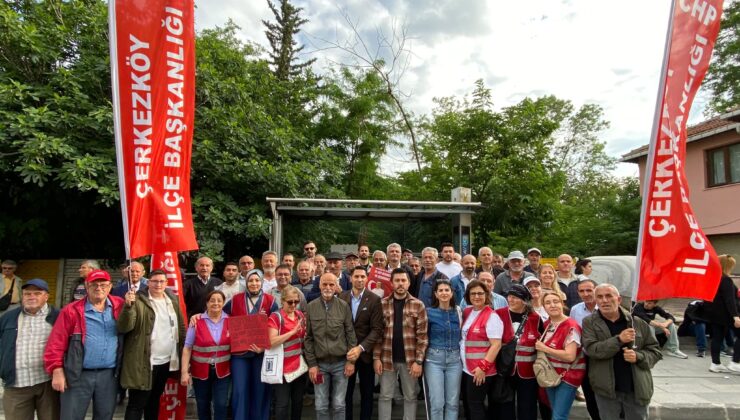 CHP ÇERKEZKÖY ÖRGÜTÜ, ÖZGÜR ÖZEL’İN LÜLEBURGAZ MİTİNGİNE KATILDI