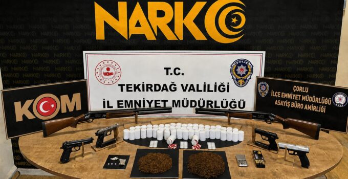 TEKİRDAĞ’DA ZEHİR TACİRLERİNE OPERASYON