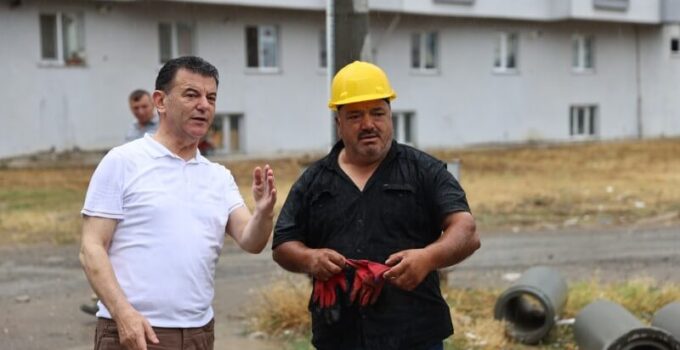 BAŞKAN ÇETİN, ÜSTYAPI VE ALTYAPI ÇALIŞMALARINI İNCELEDİ