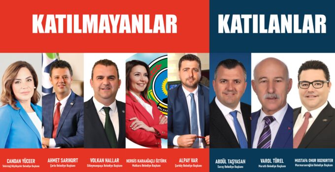 CHP TEKİRDAĞ’DA BELEDİYE BAŞKANLARINA ÇAĞRI