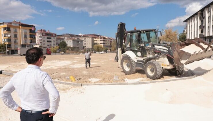 KAPAKLI’YA MİLLET BAHÇESİ YAPIMINA BAŞLANDI