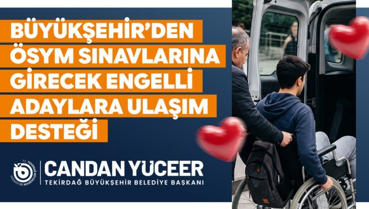 BÜYÜKŞEHİR’DEN ULAŞIM DESTEĞİ