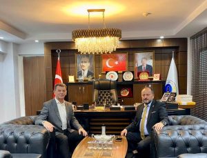 DEMİREL’DEN BAŞKAN MUSTAFA ÇETİN’E ZİYARET