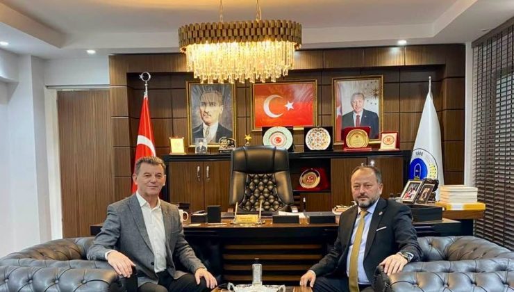 DEMİREL’DEN BAŞKAN MUSTAFA ÇETİN’E ZİYARET